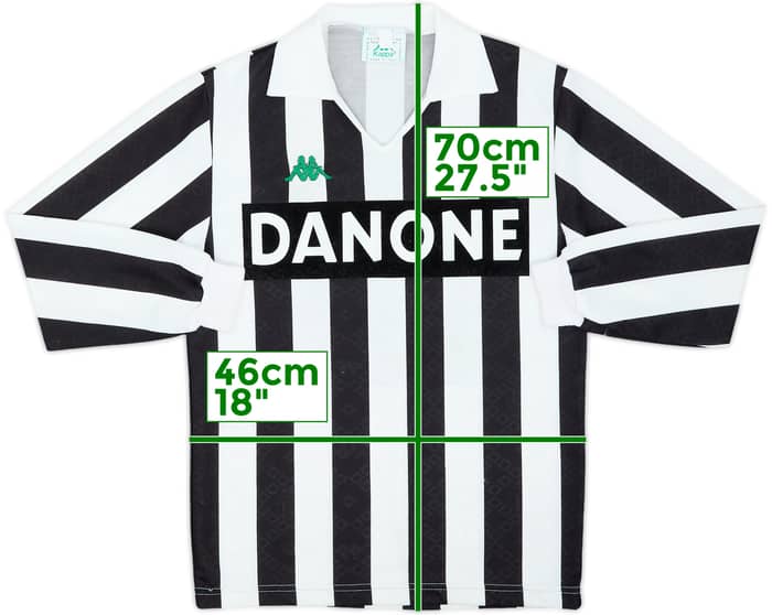 1992-94 Juventus Home L/S Shirt - 5/10 - (S)