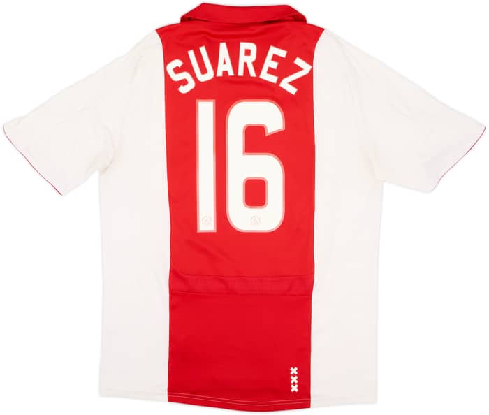 2007-08 Ajax Home Shirt Suarez #16 - 6/10 - (M)