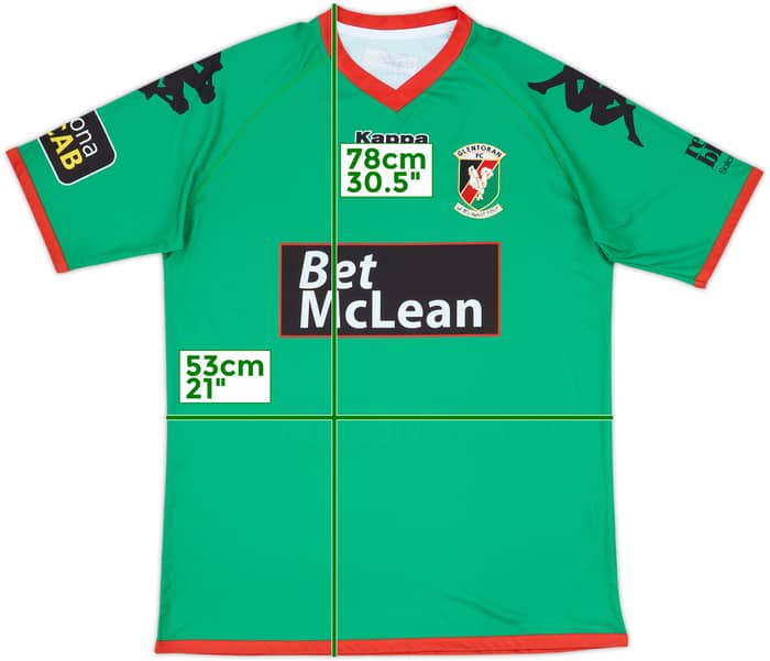 2016-17 Glentoran Home Shirt - 10/10 - (XL)