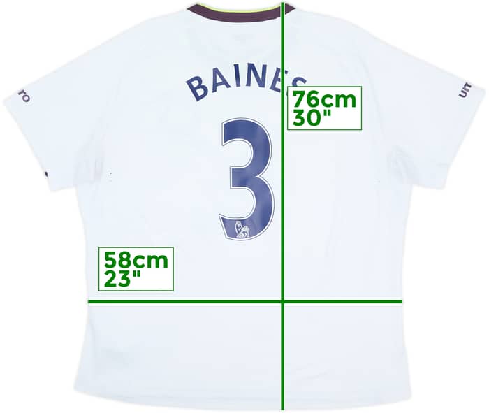 2014-15 Everton Third Shirt Baines #3 - 5/10 - (XXL)