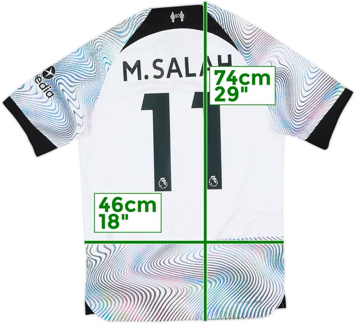 2022-23 Liverpool Authentic Away Shirt M.Salah #11 - 9/10 - (S)