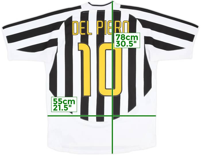 2003-04 Juventus Home Shirt Del Piero #10 - 6/10 - (XL)