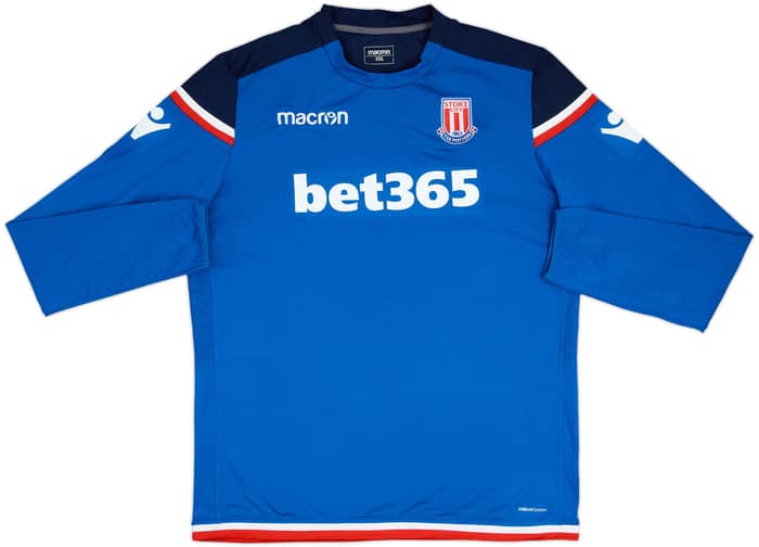 2017-18 Stoke City Macron Drill Top - 8/10 - (XXL)