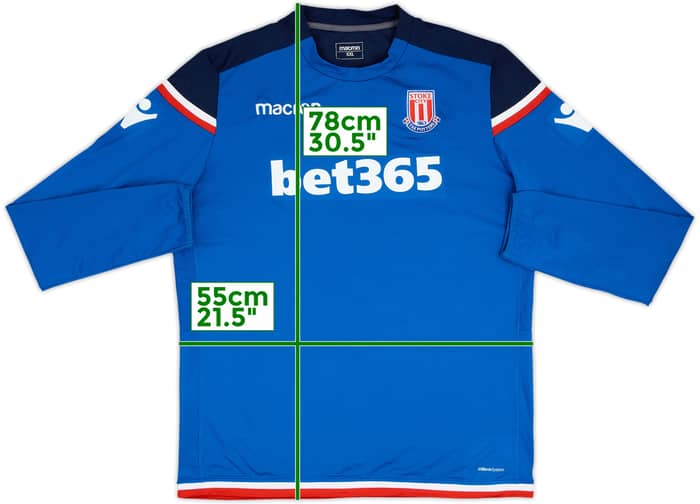 2017-18 Stoke City Macron Drill Top - 8/10 - (XXL)