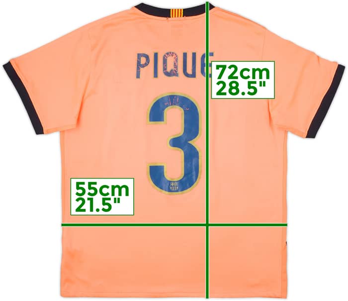 2009-10 Barcelona Away Shirt Pique #3 - 5/10 - (M)