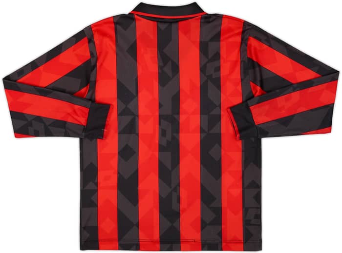 1993-94 AC Milan Home L/S Shirt - 6/10 - (XL.Boys)
