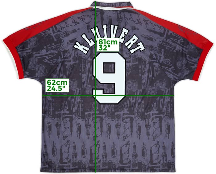 1996-97 Ajax Away Shirt Kluivert #9 - 8/10 - (XXL)