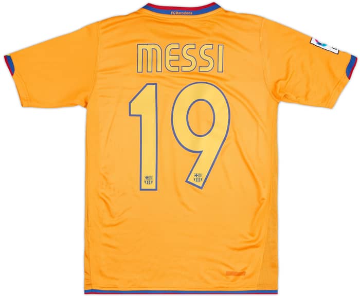 2006-08 Barcelona Away Shirt Messi #19 - 7/10 - (14-15 Years)