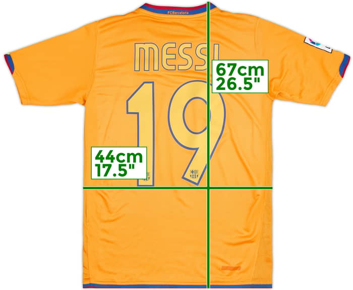 2006-08 Barcelona Away Shirt Messi #19 - 7/10 - (14-15 Years)