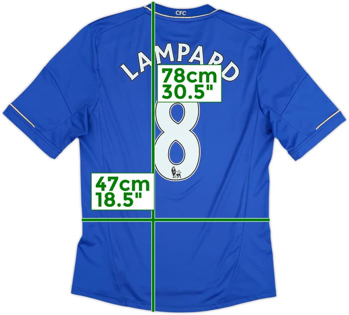 2012-13 Chelsea Home Shirt Lampard #8 - 7/10 - (M)