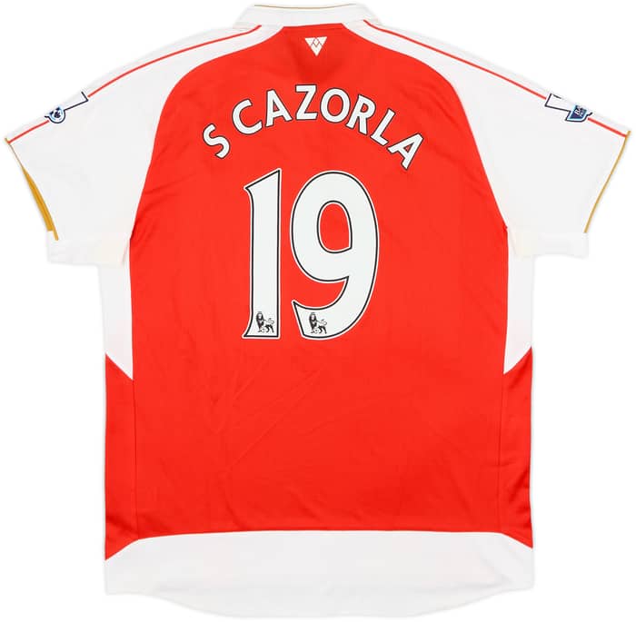 2015-16 Arsenal Home Shirt S Cazorla #19 - 6/10 - (M)
