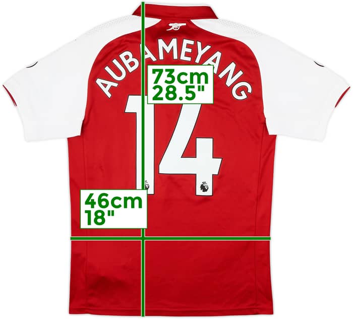 Camiseta de local del Arsenal 2017-18 Aubameyang #14 - 8/10 - (S)