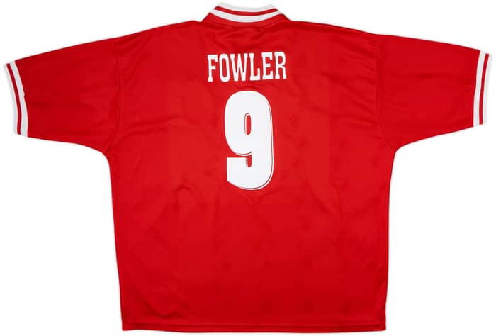 1996-98 Liverpool Home Shirt Fowler #9 - 8/10 - (XXL)
