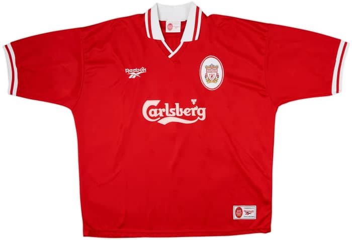1996-98 Liverpool Home Shirt Fowler #9 - 8/10 - (XXL)