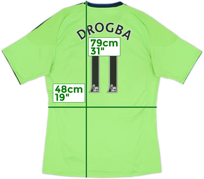 2010-11 Chelsea Third Shirt Drogba #11 - 6/10 - (M)