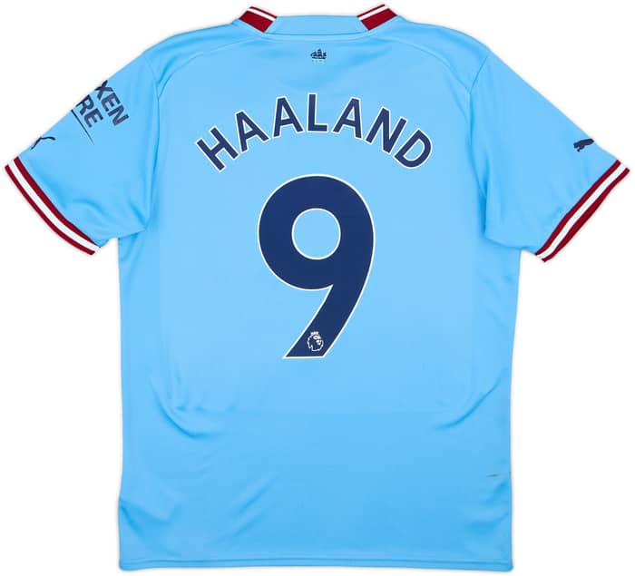 2022-23 Manchester City Home Shirt Haaland #9 - 5/10 - (M)