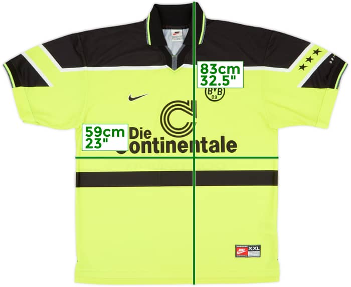 1997-98 Borussia Dortmund Home Shirt - 9/10 - (XXL)