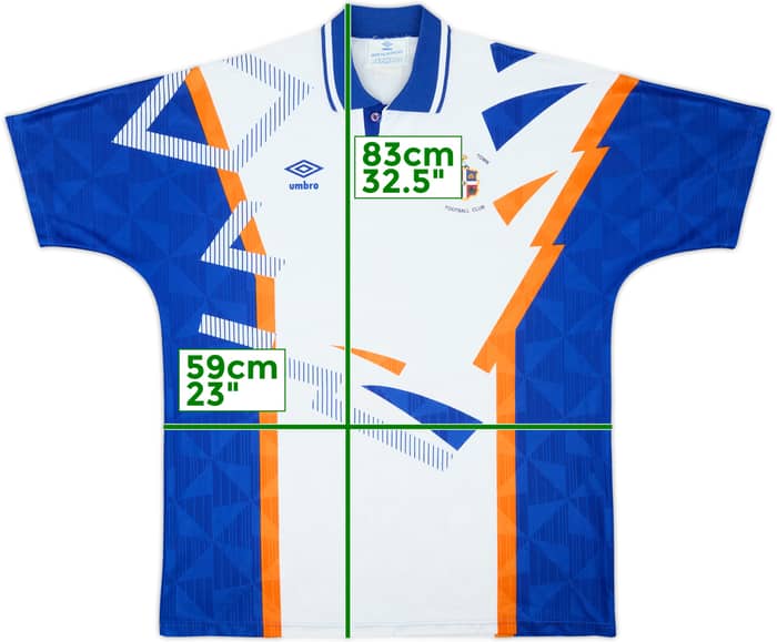 1991-92 Luton Town Home Shirt - 8/10 - (XL)
