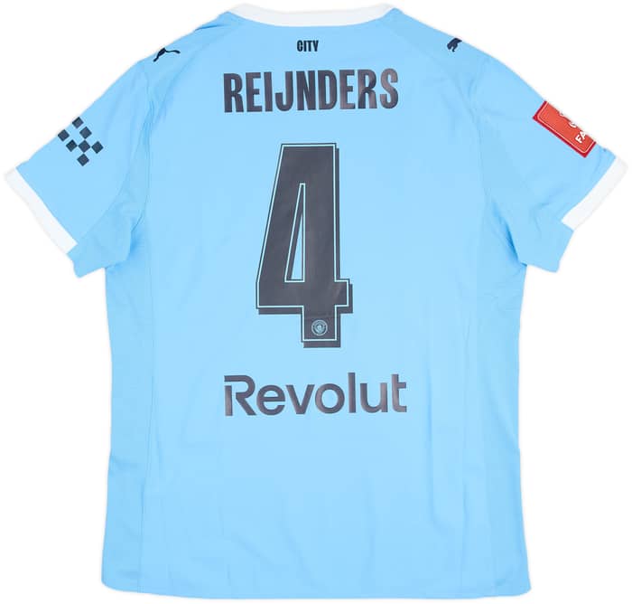 2025-26 Manchester City Match Issue FA Cup Final Home Shirt Reijnders #4