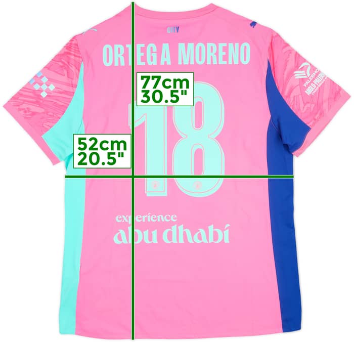 2025-26 Manchester City Match Issue GK Shirt Ortega Moreno #18