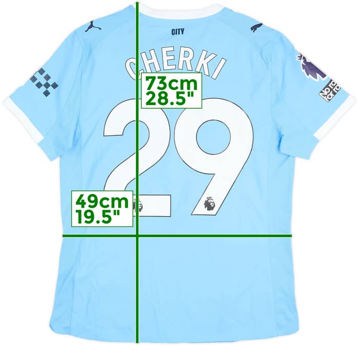 2025-26 Manchester City Match Issue Home Shirt Cherki #29