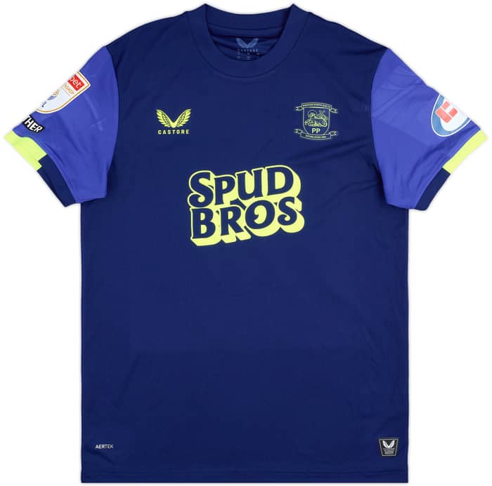 2025-26 Preston North End Match Issue Away Shirt Thordarson #22