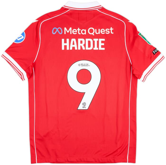 2025-26 Wrexham Match Issue Carabao Cup Home Shirt Hardie #9