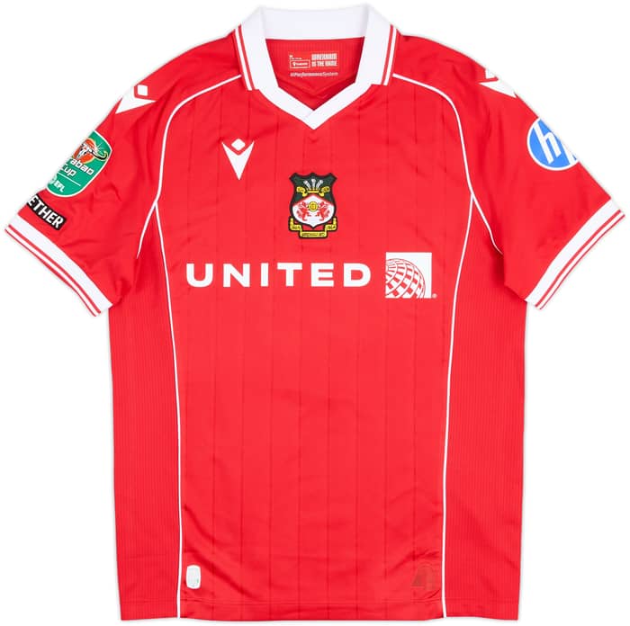 2025-26 Wrexham Match Issue Carabao Cup Home Shirt Hardie #9