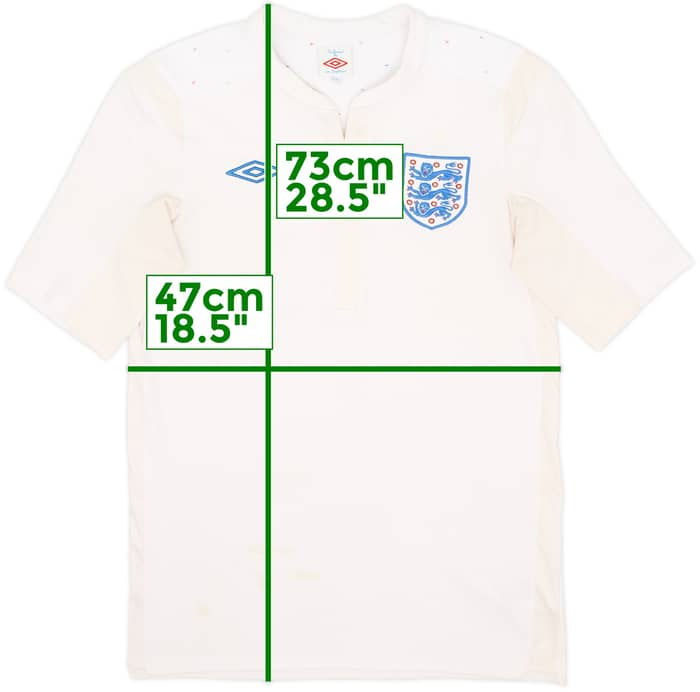 2010-11 England Home Shirt - 4/10 - (S)