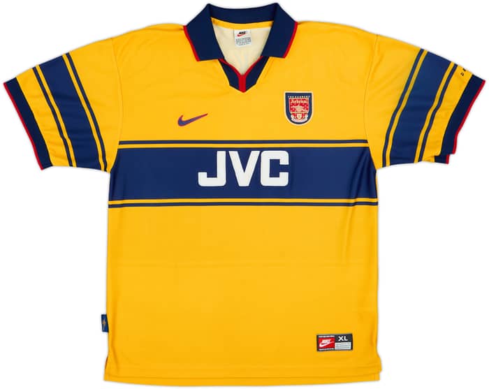 1997-99 Arsenal Away Shirt Bergkamp #10 - 6/10 - (XL)