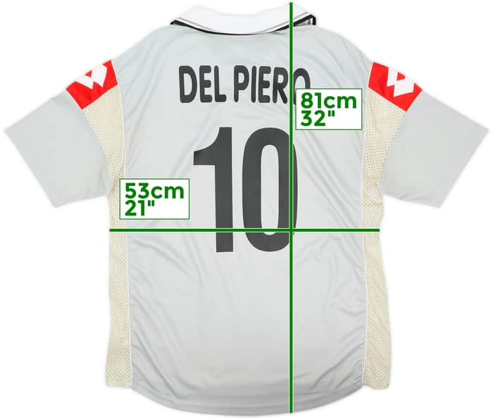 2000-01 Juventus Third Shirt Del Piero #10 - 7/10 - (L)