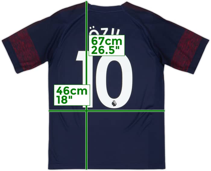 2018-19 Arsenal Away Shirt Ozil #10 - 8/10 - (S)