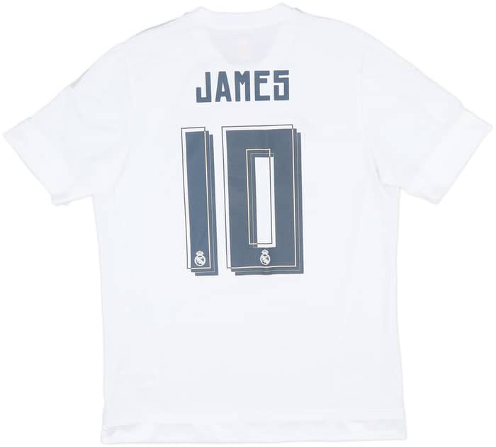 2015-16 Real Madrid Home Shirt James #10 - 6/10 - (L)