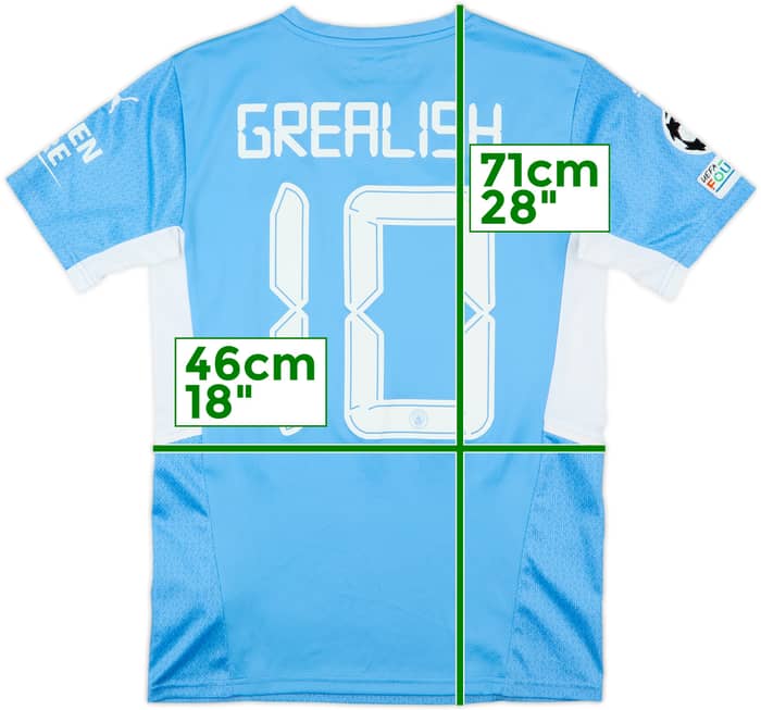 2021-22 Manchester City Home Shirt Grealish #10 - 10/10 - (S)