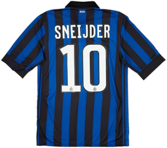 2011-12 Inter Milan Home Shirt Sneijder #10 - 9/10 - (S)