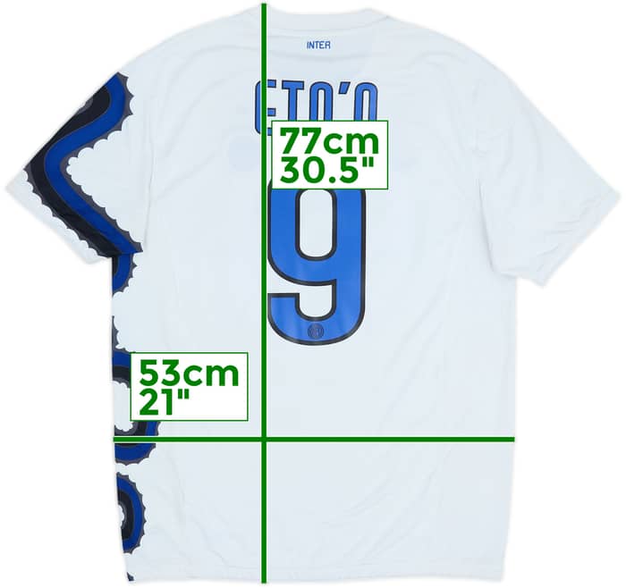 2010-11 Inter Milan Away Shirt Eto'o #9 - 6/10 - (L)