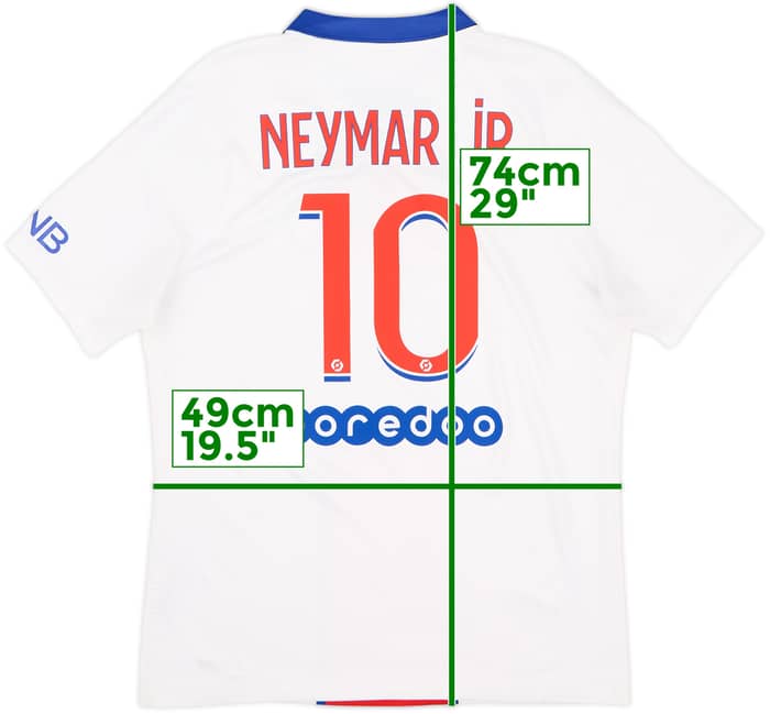 2020-21 Paris Saint-Germain Away Shirt Neymar Jr #10 - 8/10 - (M)
