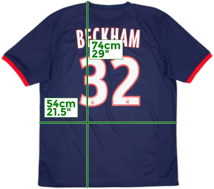 2013-14 Paris Saint-Germain Local Camiseta Beckham #32 - 6/10 - (L)