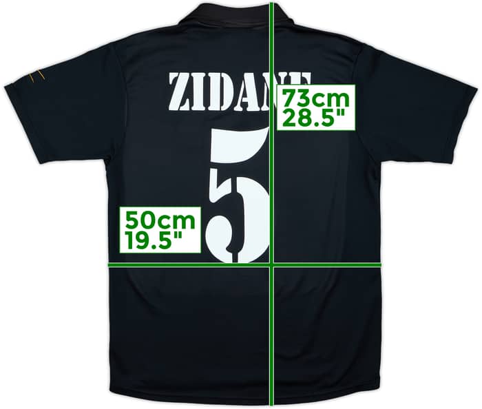 2001-02 Real Madrid Centenary Away Shirt Zidane #5 - 8/10 - (M)