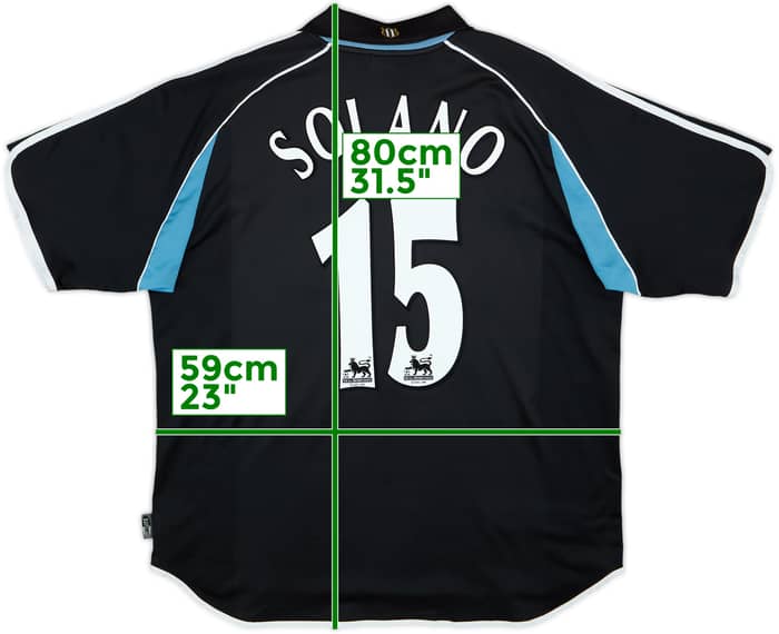 2000-01 Newcastle Away Shirt Solano #15 - 6/10 - (XL)