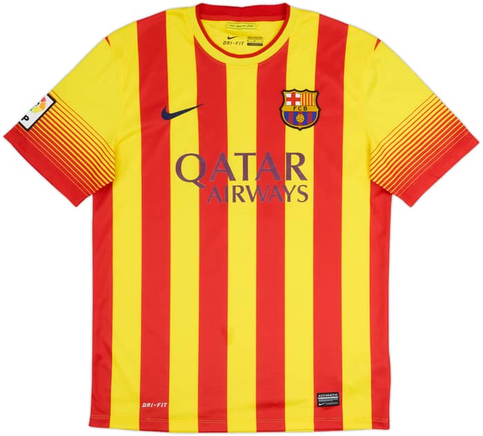 2013-15 Barcelona Away Shirt #14 - 8/10 - (M)