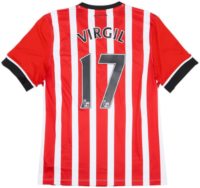 2016-17 Southampton Home Shirt Virgil #17 - 6/10 - (M)