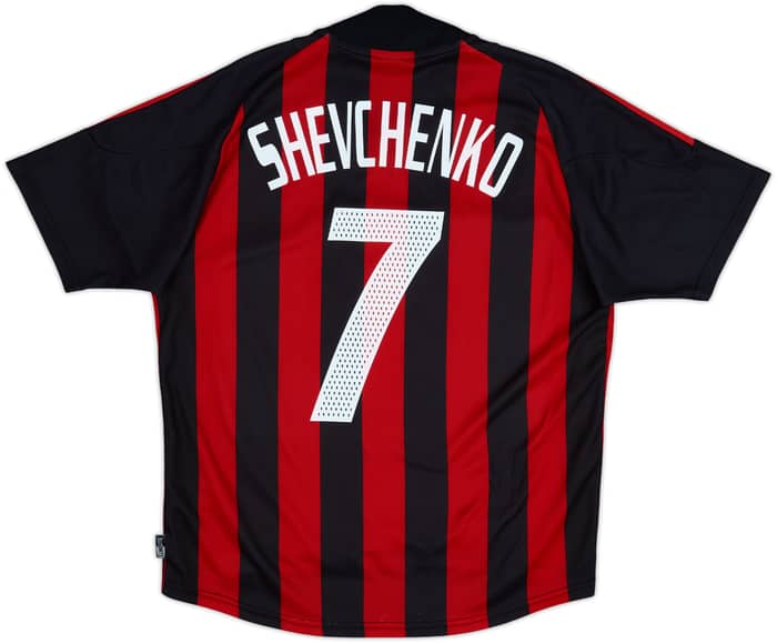 2002-03 AC Milan Home Shirt Shevchenko #7 - 6/10 - (M)
