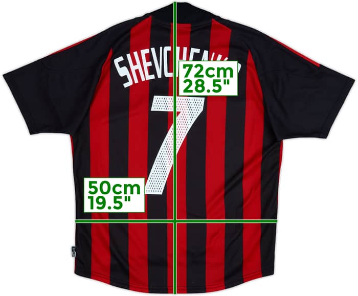 2002-03 AC Milan Home Shirt Shevchenko #7 - 6/10 - (M)