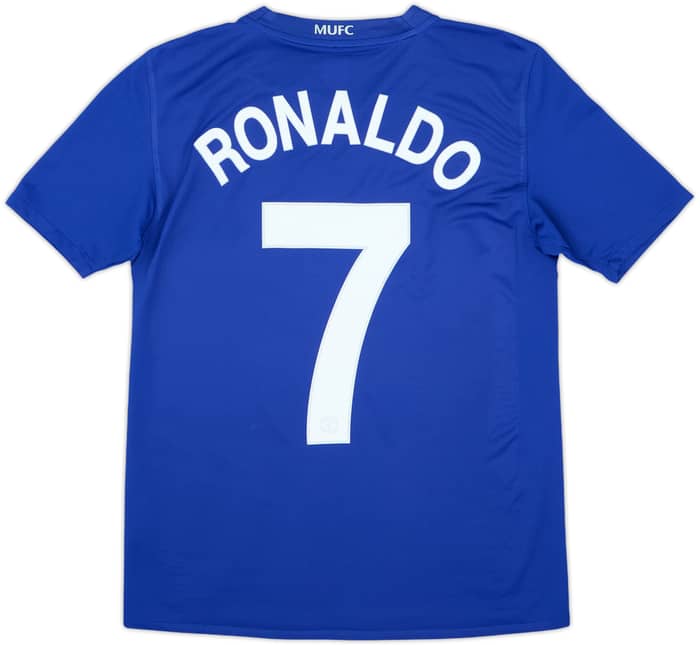 2008-09 Manchester United Camiseta Tercera Ronaldo #7 - 8/10 - (XL.Boys)