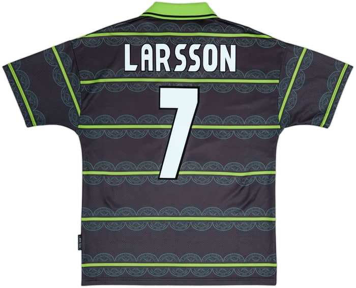 Here's the translation, keeping the format identical as requested:1998-99 Celtic Camiseta de Visitante Larsson #7 - 8/10 - (M)