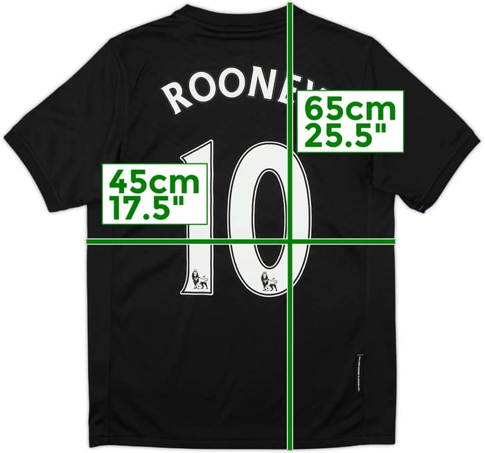 2009-10 Manchester United Away Shirt Rooney #10 - 9/10 - (L.Boys)