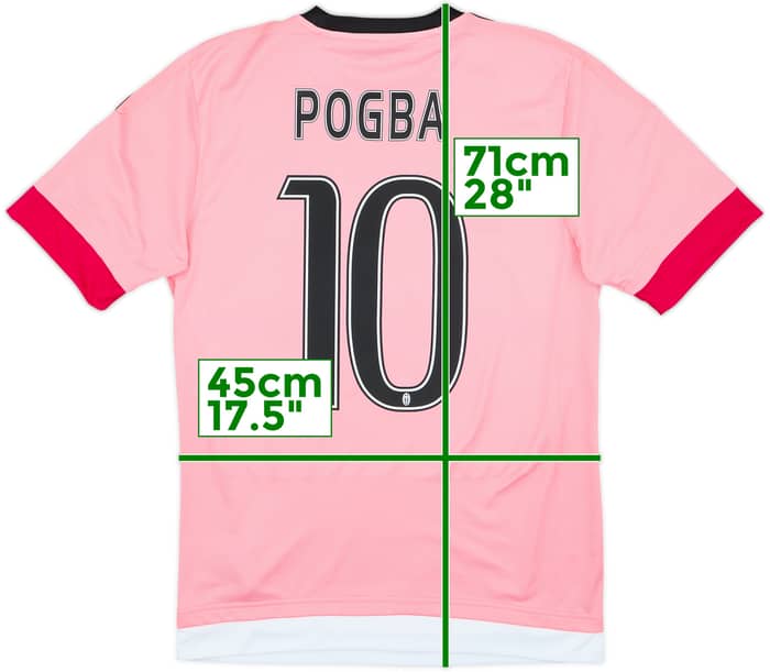 2015-16 Juventus Away Shirt Pogba #10 - 10/10 - (S)