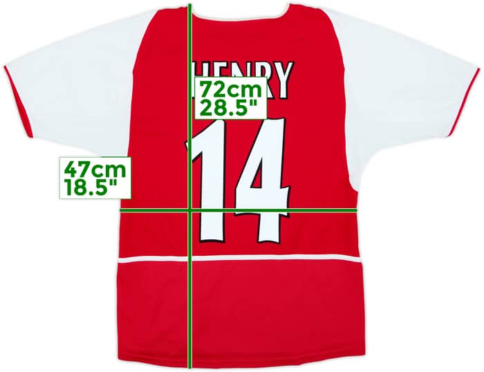 2002-04 Arsenal Home Shirt Henry #14 - 7/10 - (S)