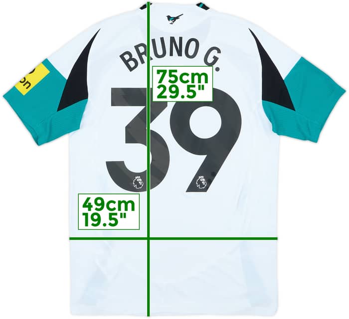 Camiseta auténtica de la tercera equipación del Newcastle 2024-25 Bruno G. #39 - 8/10 - (M)